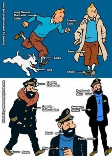 Dress up as Tintin, Captain Haddock, and other memorable cha