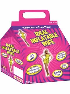 Inflatable Wife Bachelor Party Gag Gift - Nag Free & Faithfu