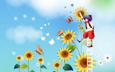 Anime Sunflower Wallpapers Wallpapers - Most Popular Anime S