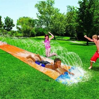 Water Slip Water Slide for Kid Adults,20FT Racing Lanes and 