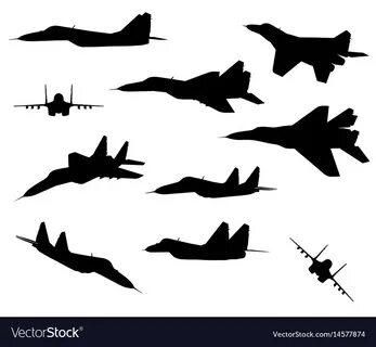 Mig-29 on white background Royalty Free Vector Image