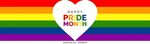 Happy Pride Month Banner Gay Pride: стоковая векторная графи