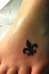 Very Small Fleur De Lis Tattoo: Real Photo Pictures Images a