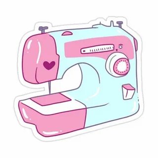 Pretty Sewing Machine Sticker by SaradaBoru Aesthetic sticke