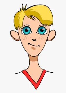 Blonde Boy Clipart - Blonde Hair Cartoon Boy, HD Png Downloa