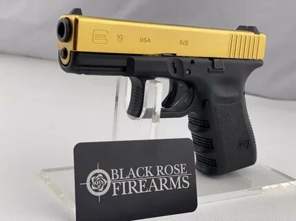 Black Rose Firearms Glock 19 Gen 3 Polished Gold Titanium Sl