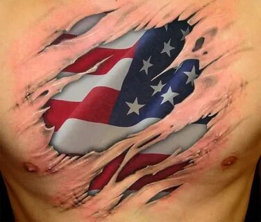 25 Awesome American Flag Tattoo Designs American tattoos, Pi