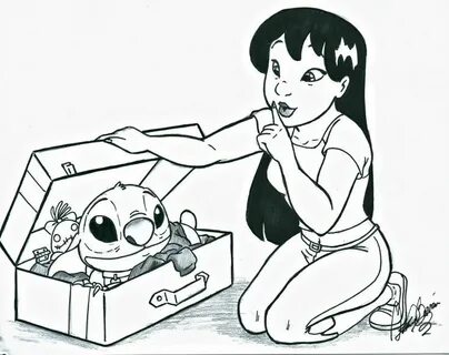 Packing by jackfreak1994 on deviantART Stitch coloring pages