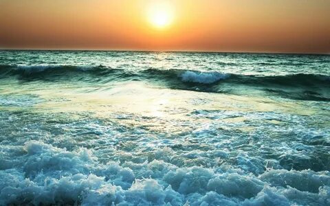 Лето пляж воды закат океан море моря песок солнце небо пейза