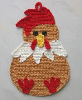 Ravelry: Huhn Topflappen - Chicken Potholder pattern by Petr