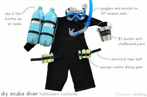 DIY Scuba Diver Halloween Costume Scuba diver costume, Kids 