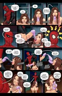🌶 Порно комикс Человек паук. Тетя кончает. Часть 3. Aunt Cum