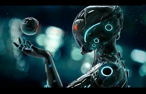 gray robot wallpaper screenshot #cyberpunk digital art #futu