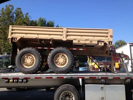The Army's new M1095A1 5 ton tandem axle dump trailer. Army 