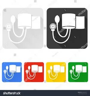 Vector Illustration Blood Pressure Cuff Stock Vector (Royalt