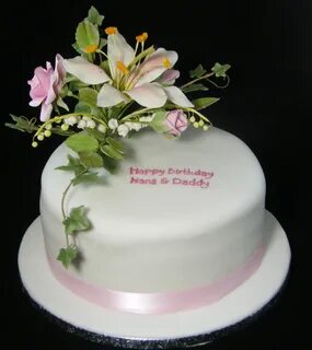 10 Sugar Flower Birthday Cakes Photo - Birthday Cake and Flo