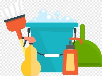 Ilustración de utensilios de limpieza, limpiador de limpieza