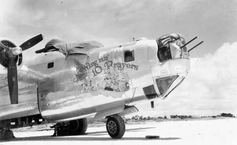 B-24 of the 380th Bomb Group, 528th Bomb Squadron - Nose art