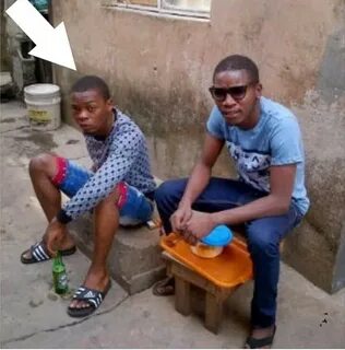 Throwback Pic Of Music Star Olamide Chilling With A Bottle O