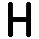 Small Letter H In Circle - Clip Art Library