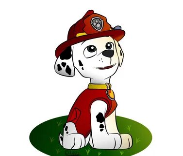 paw patrol clipart marshall - image #15