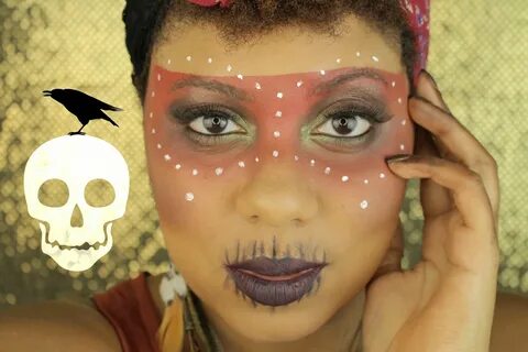 Easy Voodoo Witch Doctor Halloween Makeup Tutorial MiKayla H