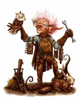 Male Gnome Alchemist Toymaker Tinkerer - Pathfinder PFRPG DN