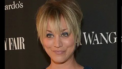 Kaley Cuoco Short Haircut Back View / Celebrity Pixie Haircu