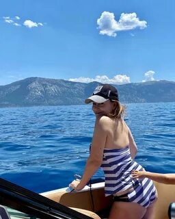 ALYSSA MILANO in Swimsuit at a Boat - Instagram Photos 07/20