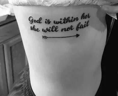 My first tattoo! Psalm 46:5 - God is within her, she will no