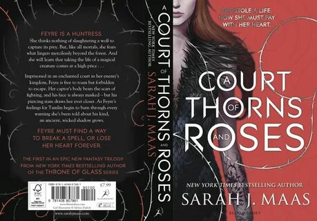 Full UK paperback jacket for A COURT OF THORNS AND ROSES! 