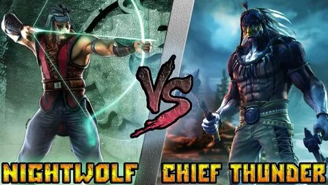 Ночной Волк/Nightwolf (MK) vs Старший Гром/Chief Thunder (Ki