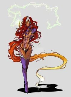 Starfire (Koriand'r) is a fictional character, a super-heroi