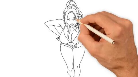 How To Draw A Girl In A Bikini