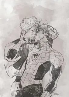 Spider-Man and Johny Storm by Nick Robles * * Comics: Marvel