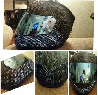 Crystal Helmet Designs- How to BLING the crap out of your He
