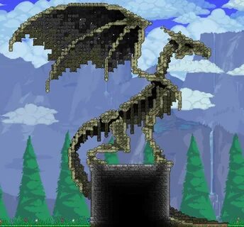 A better bone dragon : Terraria Ideias de minecraft, Terrari