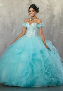 Off The Shoulder Crystal Beads Coral Prom Ball Gown Quincean