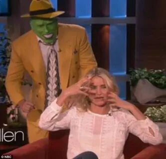 Cameron Diaz gets scare from The Mask on Ellen DeGeneres Sho