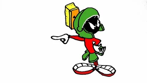 How To Draw Marvin the Martian (LOONEY TUNES) - YouTube