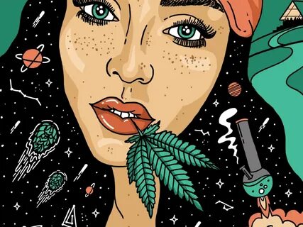 Breezza Inc. у Твіттері: "Weed Girl 🧡 💚 🧡 💜