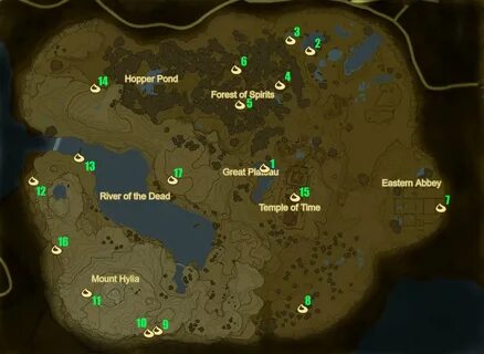 Ign Zelda Botw Map - Long Dark Ravine Map