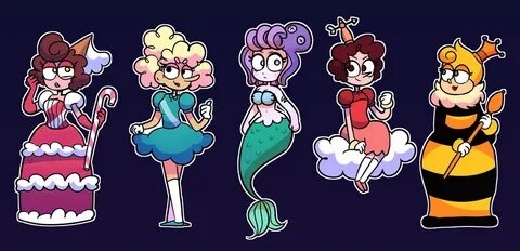 Cuphead Girls by Koalify13 Cute eyes drawing, Anime chibi, B