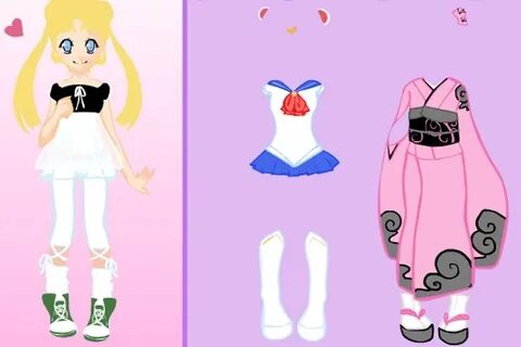 Sailor Moon Girl Dress Up Game - Play Free Cartoon Dress Up 