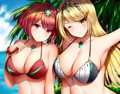 Mythra and Pyra beach selfie Xenoblade Chronicles 2 Know You