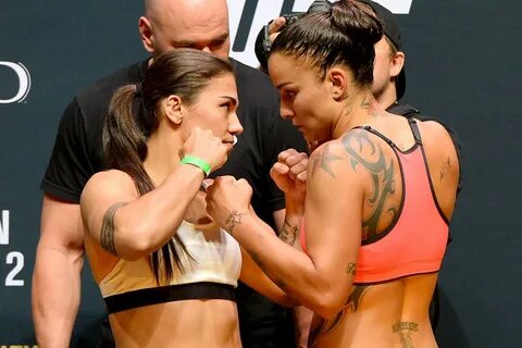 Jessica Andrade, left, and Raquel Pennington are out in MMA. 