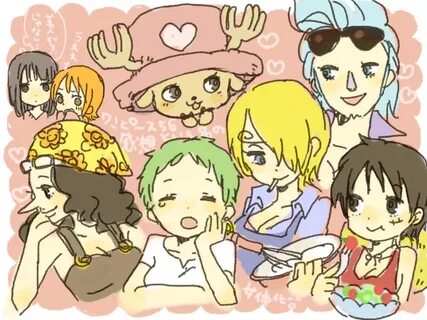 Gender bend One Piece Shonen(Boys)- Luffy, Zoro, Sanji, Chop