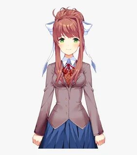 Ddlc Monika Sprite Transparent, HD Png Download - kindpng