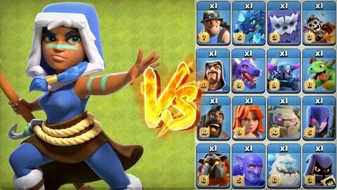 Level 1* Royal Champion vs All Troops - Clash of Clans - You