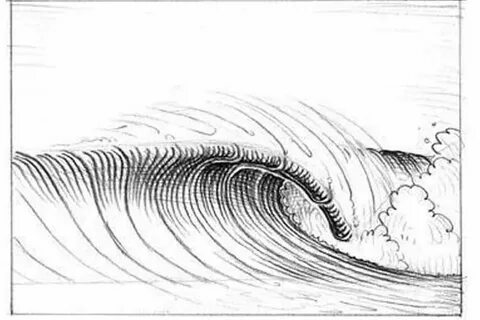 Ocean Wave Line Drawing Related Keywords & Suggestions - Oce